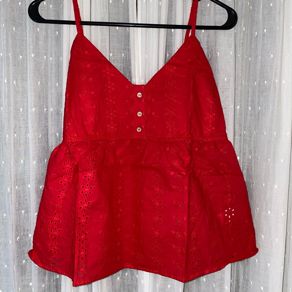Red blouse